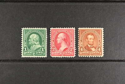 USA Scott # 279, 279b 280 F-VF OG NH 19th Century Stamps Cat $135 - Image 1 of 2