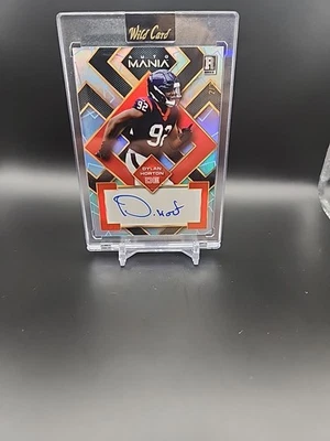 2023 Wild Card Auto Mania Dylan Horton Blue Diamond RC Auto /3 Houston Texans - Image 1 of 3