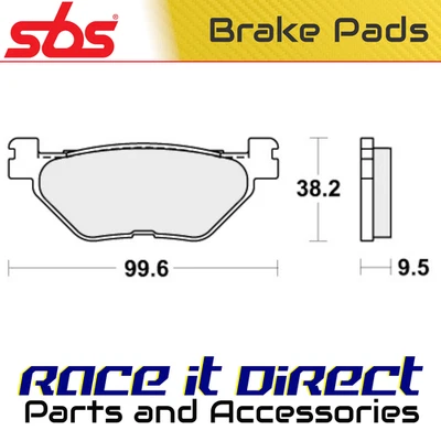 Pastillas de freno para YAMAHA VMAX 1700 HYPER MODIFIED 2012-2013 trasero calle SBS Foto 1 de 4