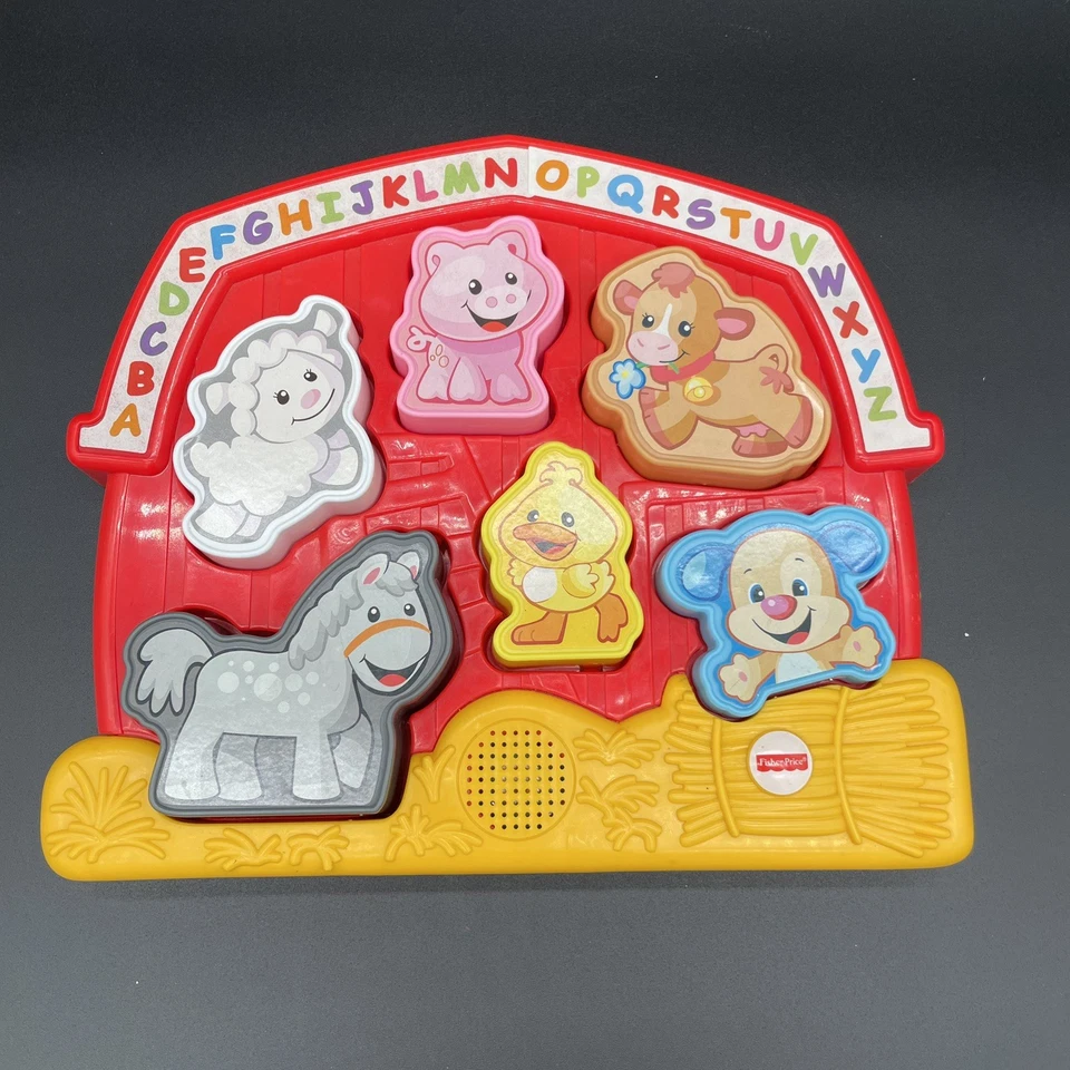 Fisher Price Ríe y Aprende Animales de Granja Hablando Rompecabezas Musical Juguete de Aprendizaje Foto 1 de 1