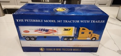 Franklin Mint 1/32 Scale *THE PETERBILT MODEL 387 TRACTOR W/ TRAILER* Brand New! - Image 1 of 4