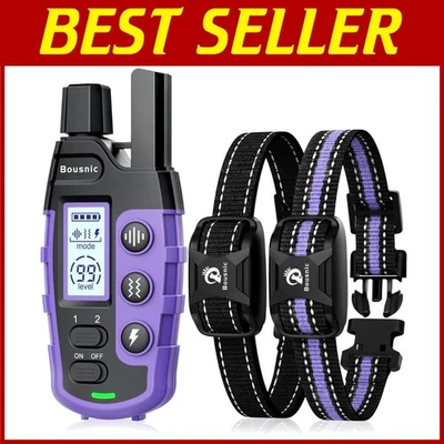 Dog Training Collar with Vibration - 1100yd Range - Image 1 of 4