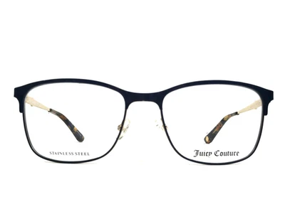 Juicy Couture Eyeglasses Frames JU168 KY2 Blue Gold Square Full Rim 52-17-135 - Image 1 of 4