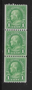 US SCOTT # 604 (STRIP OF 3) LINE PAIR MINT NEVER HINGED - Picture 1 of 2