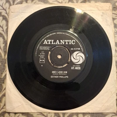 ESTHER PHILLIPS "AND I LOVE HIM" 45 RPM VINYL SINGLE 1965 - Image 1 of 2