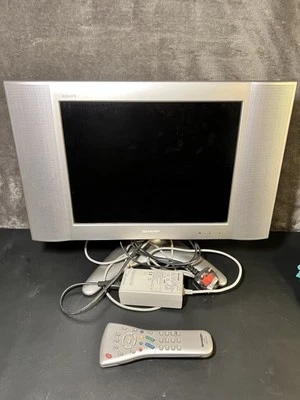 RARE Sharp Aquos 15" INCH STEREO LCD TV Monitor - LC-15B2EA - Vintage Gaming Tv - Image 1 of 4