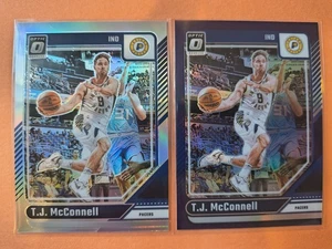 #67 TJ McCONNELL🔥2024-25 Optic Purple Prizm & Silver Holo🔥Pacers - Picture 1 of 2
