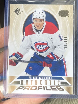 2020-21 SP Retail - Authentic Profiles Nick Suzuki #AP-10 Gold /999 - Image 1 of 2