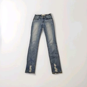 BKE Stella Damen Jeans Slim Fit Low Rise Straight 25x34 fleckig distressed - Bild 1 von 8