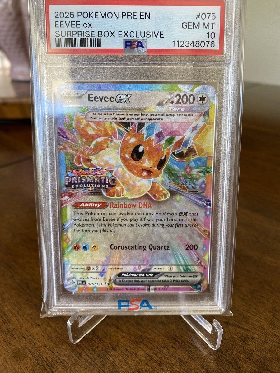 Pokémon TCG Grade 10 Eevee Individual Collectible Card Game Pokémon TCG Grade 10 Eevee Individual Collectible Card Game