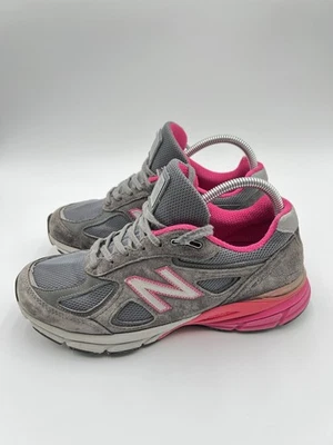 Zapatillas deportivas New Balance 990 V4 para mujer talla 9 D W990GP4 gris rosa Foto 1 de 4
