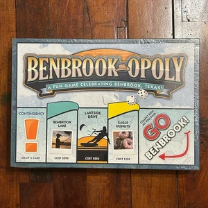 Benbrook-Opoly Board Game Benbrook, Texas New SEALED - Picture 1 of 3