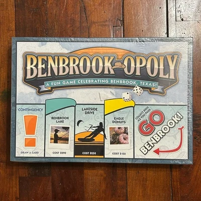 Benbrook-Opoly Board Game Benbrook, Texas New SEALED - Image 1 of 3