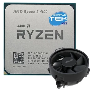 AMD Ryzen 3 4100 Processor CPU AM4 Without Integrated GPU Video Card 4C/8T - Picture 1 of 6