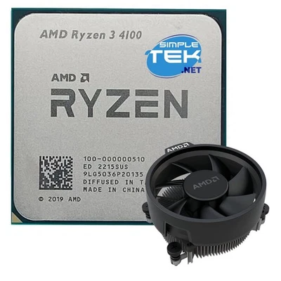 AMD Ryzen 3 4100 CPU Processor Am4 Without Gpu Integrated Video Card 4c/ 8t_ - Image 1 of 4