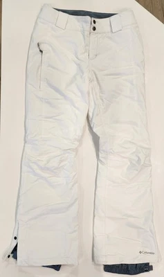 Columbia Omni-tech Snow Pants Womens S White Ski Snowboard Waterproof Insulated - Image 1 of 4