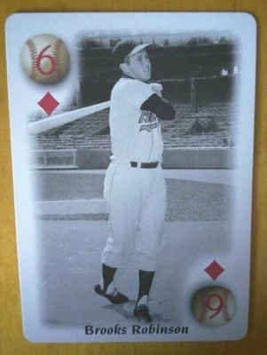 2000 All Century Team 6 Of Diamonds Brooks Robinson With Insert - Image 1 of 2