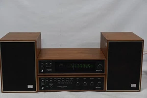 Vintage 1970s Sony Mini Stereo TA-70 Amplifier / ST-70 Tuner / Speakers SS-70 - Picture 1 of 24