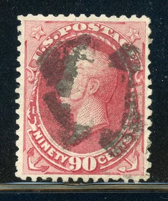 UNITED STATES 19th Century Selections: Scott #166 90c Rose Carmine 1875 CV$325+ - Image 1 of 2
