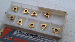 9 Tungaloy carbide inserts TPGT110304 L-W15 GH110 ( TPGT TPMT 110304 jetbar - Picture 1 of 2