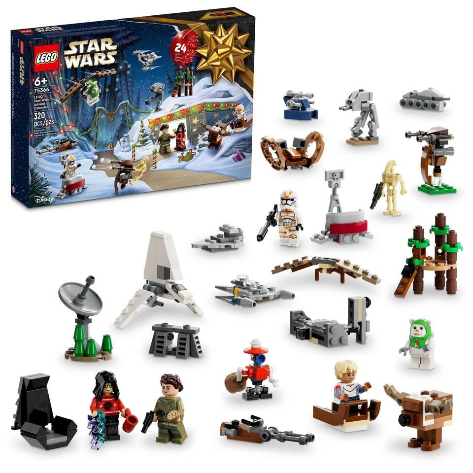 LEGO STAR WARS ADVENT CALENDAR 75366 NEW SEALED 24 Gifts Ewok Palpatine Trooper - Image 1 of 1