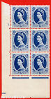 SG. 556ab. S151. 1s 6d Grey - Blue. An UNMOUNTED MINT cylinder block of 6 B63761