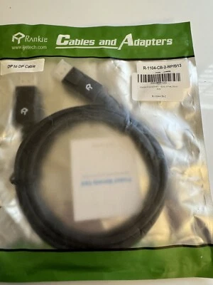 Rankie Cables and Adapters DP to DP Cable 6ft Black - Image 1 of 3