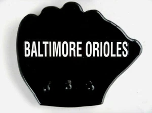 Guante de béisbol Baltimore Orioles llave de pared de madera/colgador varios - Imagen 1 de 3