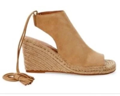 Alpargata Bettye Hailey Sandalia Gamuza Tostada Tacón Cuña, 9 Foto 1 de 4