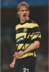 FOTO DE ACCIÓN CELTA: GLENN LOOVENS FIRMADA 6x4 + certificado de autenticidad - Imagen 1 de 1