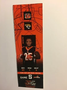 CINCINNATI BENGALS VS JACKSONVILLE JAGUARS OCTOBER 20, 2019 TICKET STUB - Picture 1 of 1