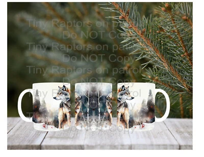 Taza de café Wolf 15 oz, ELECCIÓN, personalizada, envío GRATIS, vida silvestre, naturaleza, regalos Foto 1 de 4