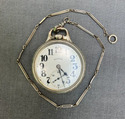 1920s Illinois Bunn Special 60 Hr 16s 21j Ruby 14K Gold Filled pocket watch Fahy - Image 1 of 4