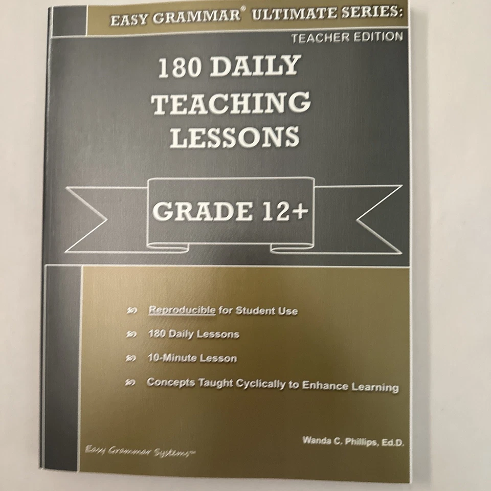 Easy Grammar Ultimate Series: Grade 12 Teacher Edition - Image 1 of 1