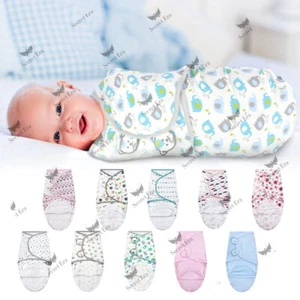 0-6 Months Baby Swaddle Wrap Newborn Infant Bedding Blankets Cotton - Picture 1 of 51