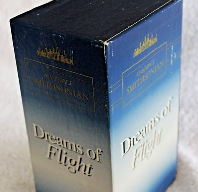 AIR & SPACE SMITHSONIAN "DREAMS OF FLIGHT" 3 VHS BOX SET 1993  Used - Image 1 of 4