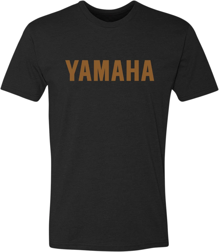 Camiseta Yamaha Apparel Yamaha Classic grande negra/dorada Foto 1 de 1