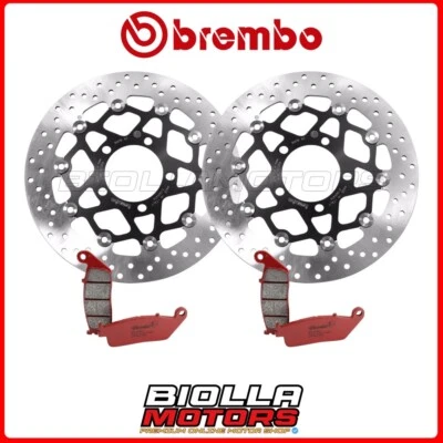 KIT PASTIGLIE + DISCHI BREMBO KAWASAKI Z 750 2009 ANTERIORE [SA - Flottante] 2x0 Foto 1 de 4