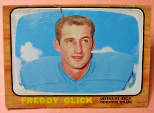 1966 Freddy Glick, Houston Oilers - Defensive Back Football Card - Picture 1 of 2