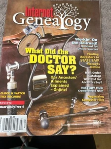 Internet Genealogy Magazine ~ March 2021 ~ What Did the Doctor Say - Ancestors - Foto 1 di 2