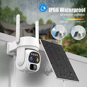 Wireless Outdoor Security Camera, 2K HD, 10x Zoom, 360° PTZ, Two-Way Audio, IP66 - Picture 1 of 42