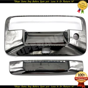 Black Chrome Tailgate Cover Overlay Fits 2014-2018 Chevy Silverado GMC Sierra - Bild 1 von 1