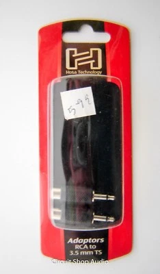 Hosa Technologies Adapters / RCA to 3.5 mm TS / GRM-114 - Image 1 of 2