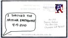 ÉCHANGE DE COUVERTURE D'ART (ACE) I SURVIVED THE ARIZONA EARTHQUAKE 4-4-2020