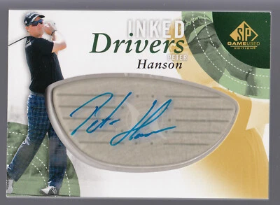2013 SP Game Used GU PGA Golf Inked Auto Autograph on Driver Relic Peter Hanson - Image 1 of 2