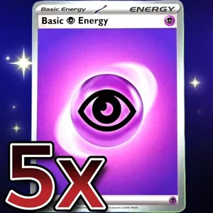 Energía Básica - Psíquica - Juego de cartas coleccionables Pokémon Escarlata y Violeta #005 - Juego de 5 - Imagen 1 de 5
