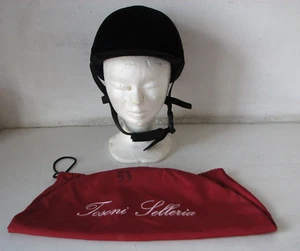 CAP/CASCO DA EQUITAZIONE , EQUESTRIAN HELMET TOSONI SELLERIA - Picture 1 of 13