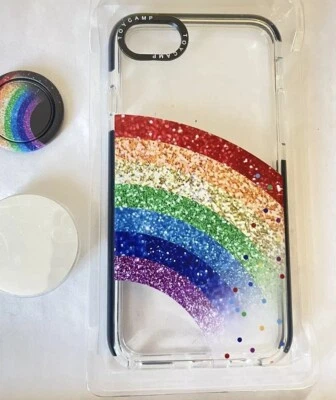 Rainbow Glitter Phone Case, Glitter case, Custom Case - Image 1 of 3