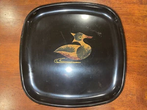 COUROC OF MONTEREY PLATE 8-1/2” Duck Inlay Hand Inlaid With Shells, Coins Wood.. - Picture 1 of 5