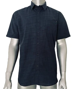NEW Howe No69 Men’s Creative Workforce Short Sleeve Button Down Shirt Large Blue - Picture 1 of 2